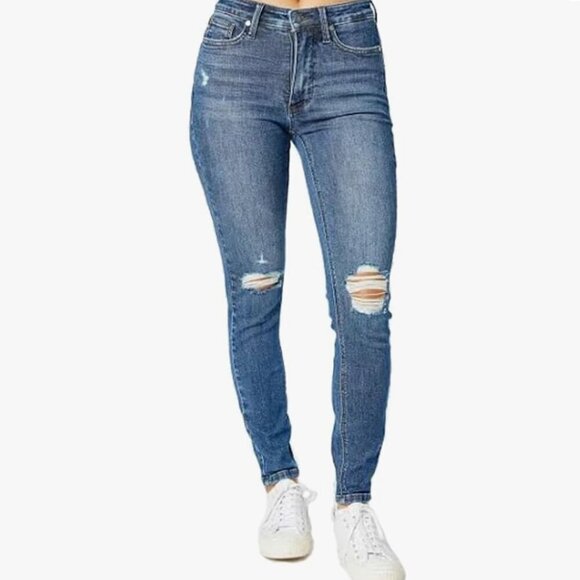 Judy Blue Denim - Judy Blue The Danielle Mid Rise Tummy Control Jeans Size 25